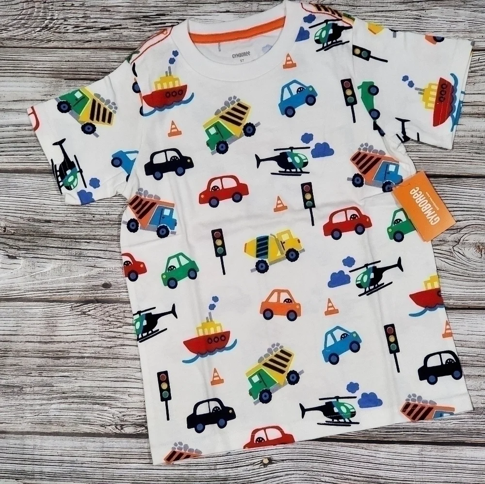 5T NWT Gymboree Transportation Vehicles T-Shirt